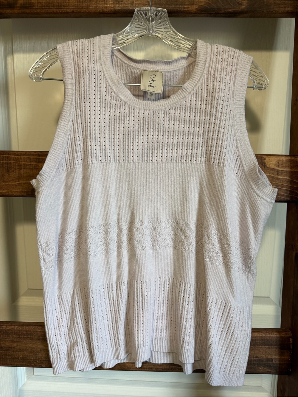 Sioni Lavender Knit Sleeveless Tank Top